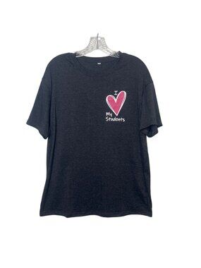 Teacher Appreciation Graphic Tshirt Tee I Love My Students Small Gray